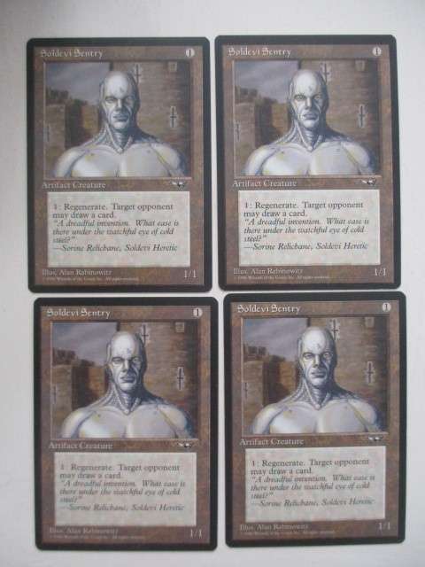 MAGIC THE GATHERING - SOLDEVI SENTRY - ALLIANCES - SET OF 4