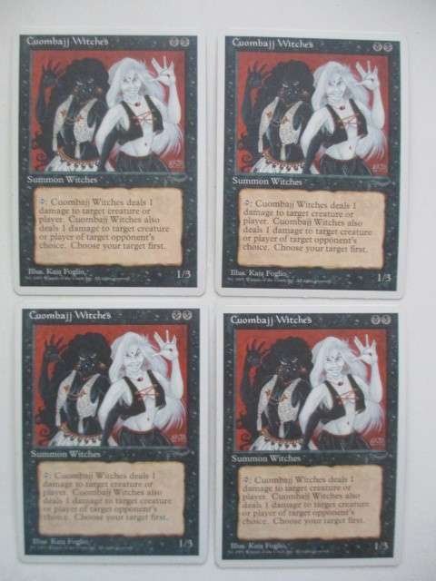 MAGIC THE GATHERING - CUOMBAJJ WITCHES - CHRONICALS SET OF 4 CARDS