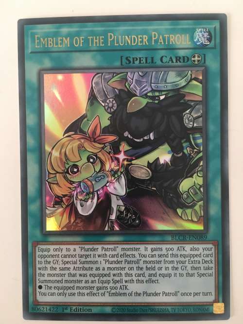 YU-GI-OH TRADING CARD - EMBLEM OF THE PLUNDER PATROLL - FOIL CARD