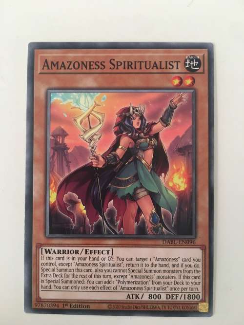 YU-GI-OH TRADING CARD - AMAZONESS SPIRITUALIST