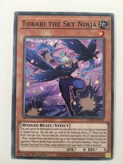YU-GI-OH TRADING CARD - TOBARI THE SKY NINJA