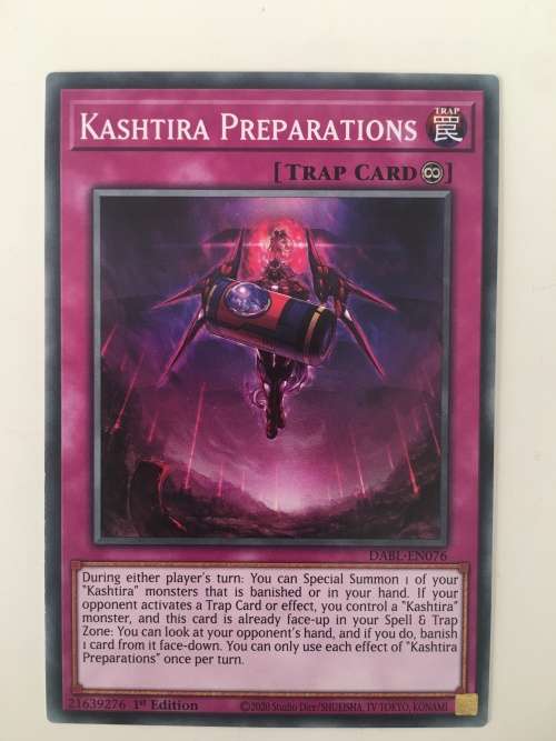 YU-GI-OH TRADING CARD - KASHTIRA PREPARATIONS