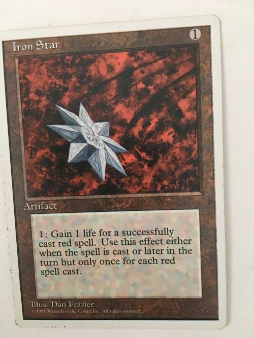MAGIC THE GATHERING - IRON STAR - 4TH EDITION