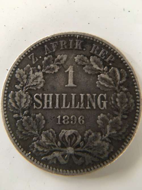 PAUL KRUGER - BEAUTIFUL 1 SHILLING  1896 -  LOVELY DETAILED COIN