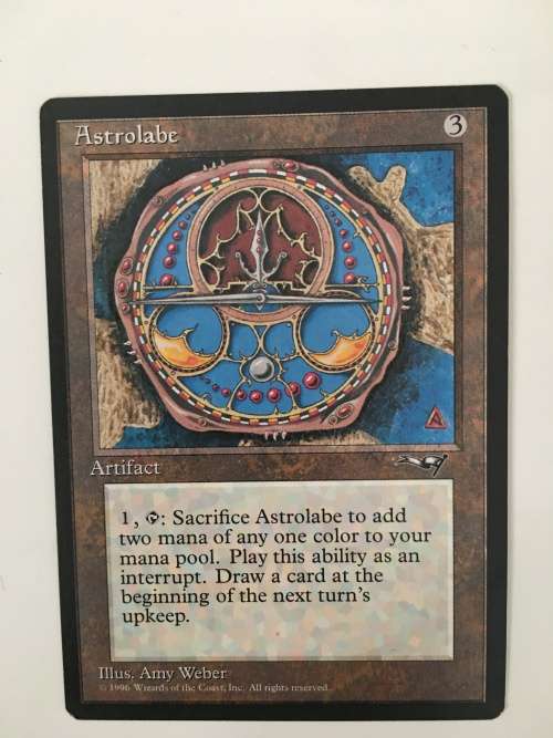 MAGIC THE GATHERING TRADING CARD - - ASTROLABE - ALLIANCES