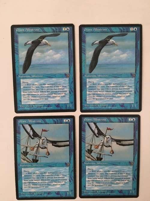 MAGIC THE GATHERING - GIANT ALBATROSS - ALLIANCES SET OF 4 CARDS