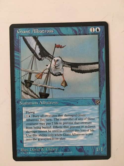 MAGIC THE GATHERING - GIANT ALBATROSS - ALLIANCES SET OF 4 CARDS