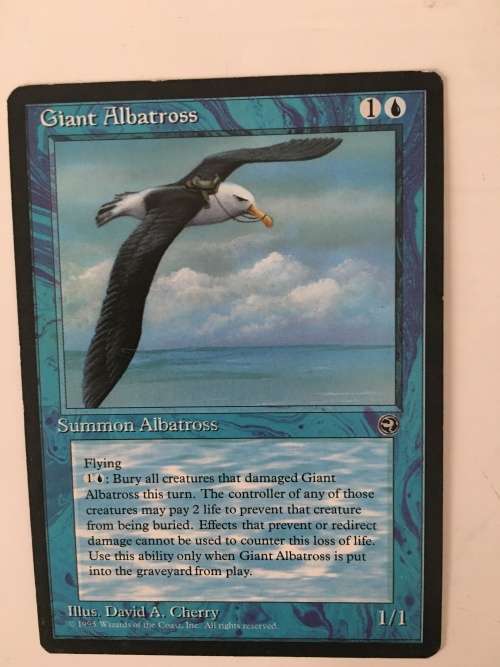 MAGIC THE GATHERING - GIANT ALBATROSS - ALLIANCES SET OF 4 CARDS