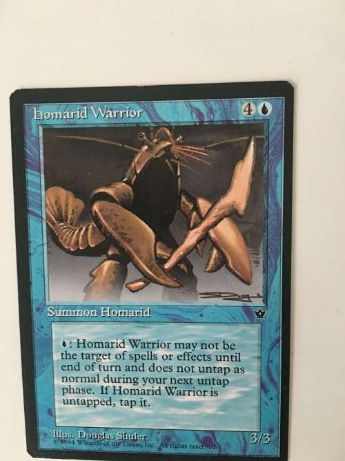 MAGIC THE GATHERING  TRADING CARD - HOMARID WARRIOR SET OF 4 CARDS