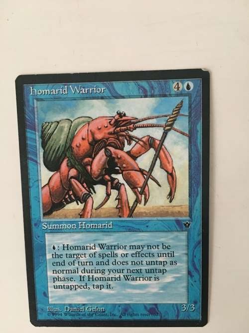 MAGIC THE GATHERING  TRADING CARD - HOMARID WARRIOR SET OF 4 CARDS