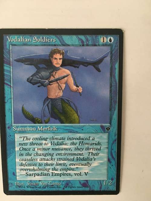 MAGIC THE GATHERING - VODALIAN SOLDIERS - SET OF 7 CARDS