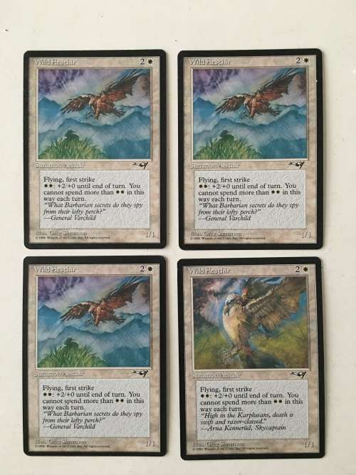 MAGIC THE GATHERING - WILD AESTHIR- ALLIANES SET OF 4 CARDS