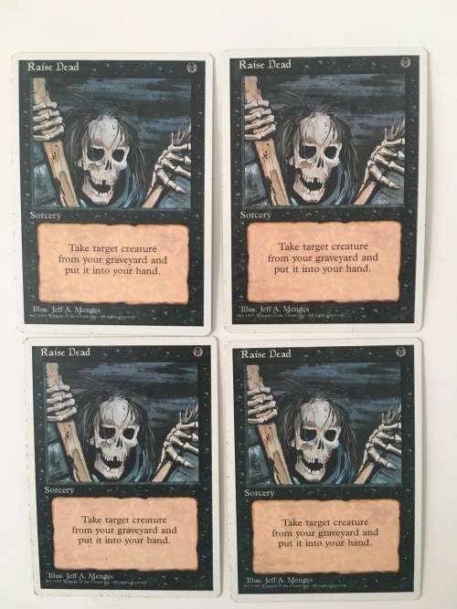 MAGIC THE GATHERING - RAISE DEAD  - SET OF 4 CARDS