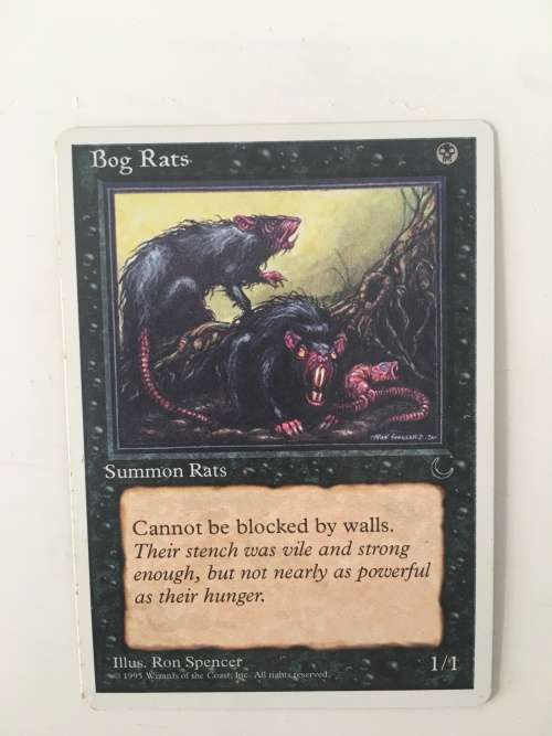 MAGIC THE GATHERING - BOG RATS - THE DARK SET OF 4 CARDS