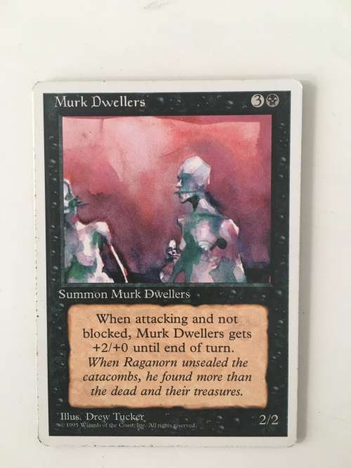 MAGIC THE GATHERING - MURK DWELLERS - 4TH EDITION SET OF 4 CARDS