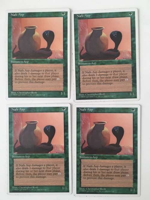 MAGIC THE GATHERING -NAFS ASP - 4TH  EDITION SET OF 4 CARDS