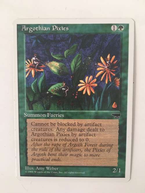 MAGIC THE GATHERING - ARGATHIAN PIXIES - ANTIQUITIES - SET OF 4 CARDS