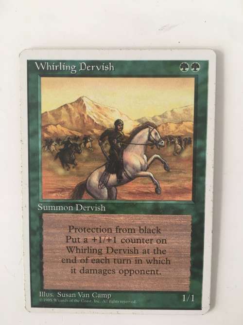 MAGIC THE GATHERING - WHIRLING DERVISH - 4TH EDITION - SET OF 4 CARDS