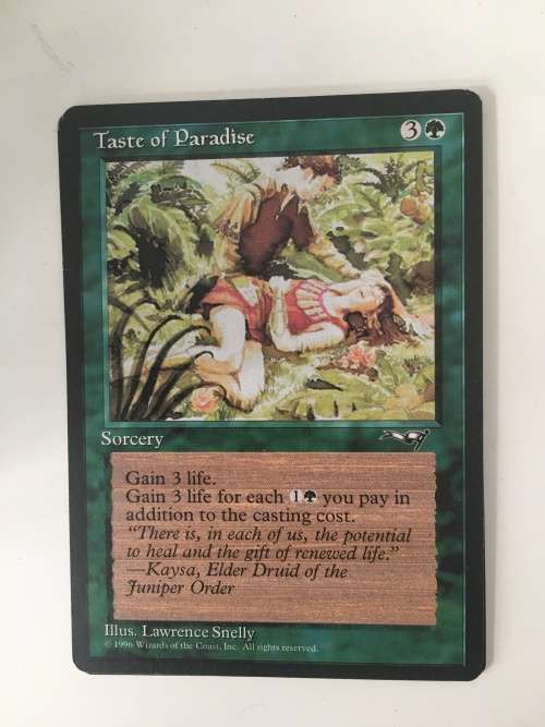 MAGIC THE GATHERING - TASTE OF PARADISE - ALLIANCES  SET OF 4 CARDS