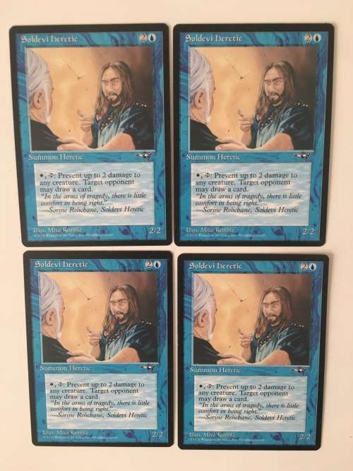 MAGIC THE GATHERING - SOLDEVI HERETIC - ALLIANCES - SET OF 4 CARDS