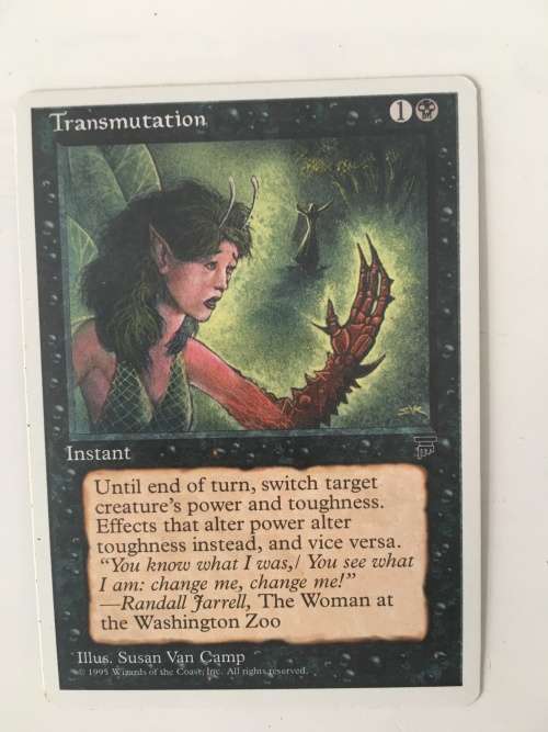 MAGIC THE GATHERING - TRANSMUTATION - LEGENDS - SET OF 4 CARDS