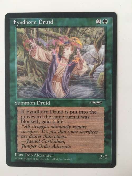 MAGIC THE GATHERING - FYNDHORN DRUID - ALLIANCES - LOT OF 4 CARDS