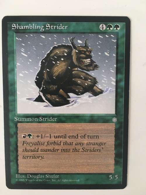 MAGIC THE GATHERING - SHAMBLING STRIDER -  SET OF 4 CARDS - ICE AGE