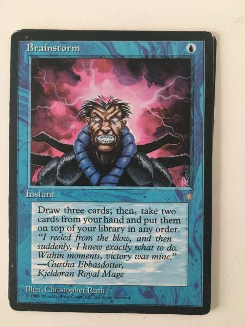 MAGIC THE GATHERING - BRAINSTORM -  4 CARDS A SET- ICE AGE