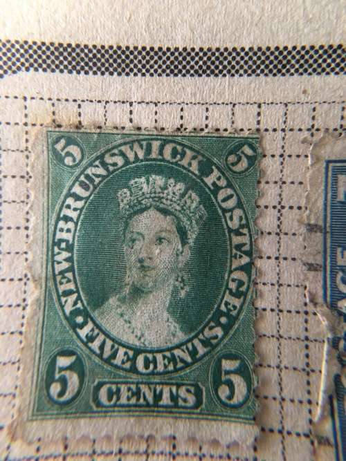 NEWFOUNDLAND AND BRUNSWICK 2 USED STAMPS