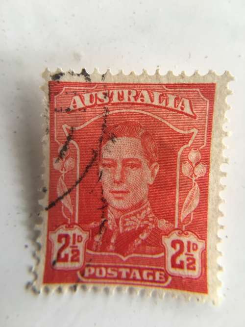 AUSTRALIA 2 KING GEORGE VI  USED  STAMPS