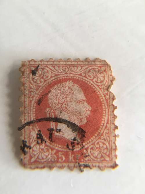 AUSTRIA 1880 AUSTRIA 5K FRANZ JOSEF USED STAMP
