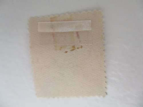 NEW ZEALAND 1 PENNY  USED STAMP PRINTED OVER