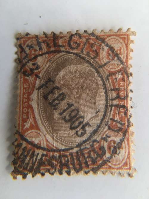 SOUTH AFRICA TRANSVAAL KING EDWARD USED  STAMP