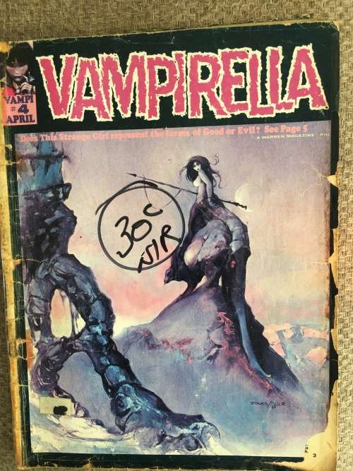 VINTAGE VAMPIRELLA  MAGAZINE - NO. 4 - 1969
