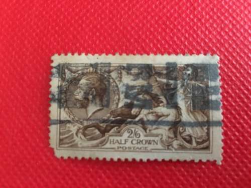 GREAT BRITAIN 3 USED HALF CROWN STAMPS
