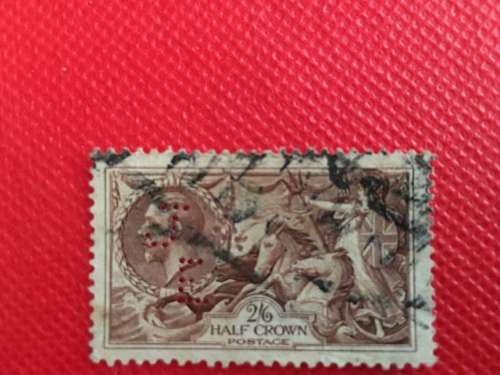 GREAT BRITAIN 3 USED HALF CROWN STAMPS