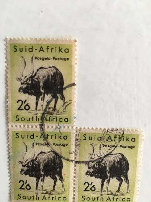 SOUTH AFRICA - UNION OF SOUTH AFRICA 3 USED STAMPS