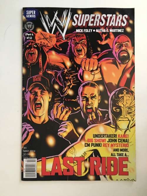 SUPER GENIUS COMICS - W - SUPERSTARS - ULTIMATE WARRIOR - A WRESTLING COMIC VOL. 1 NO. 4  2014