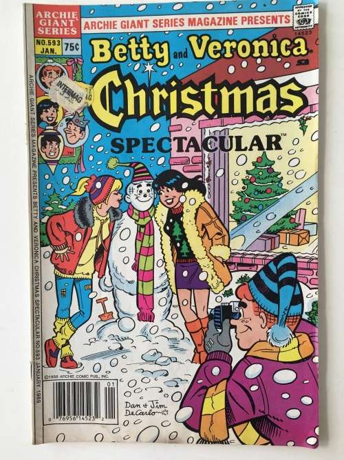 ARCHIE GIANT SERIES COMICS -  BETTY AND VERONICA CHRISTMAS SPECTACULAR - NO. 593  - 1989