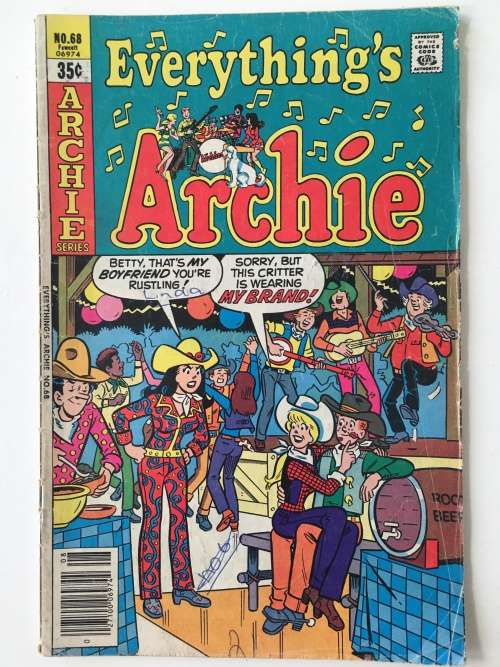 ARCHIE SERIES COMICS - EVERYTHING`S ARCHIE -  NO. 68 - 1978