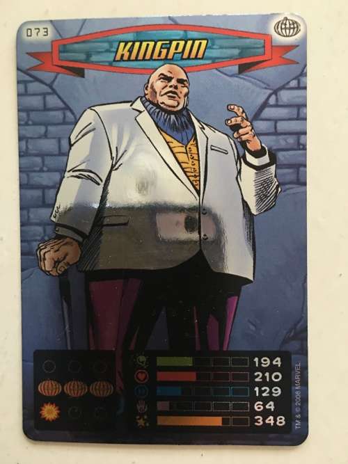 MARVEL -SPIDER-MAN HEROES & VILLIANS - KINGPIN - FOIL CARD