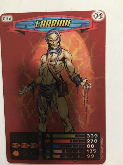 MARVEL -SPIDER-MAN HEROES & VILLIANS - CARRION - FOIL CARD