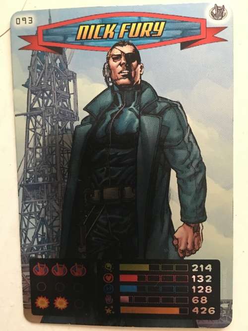 MARVEL -SPIDER-MAN HEROES & VILLIANS - NICK FURY - FOIL CARD