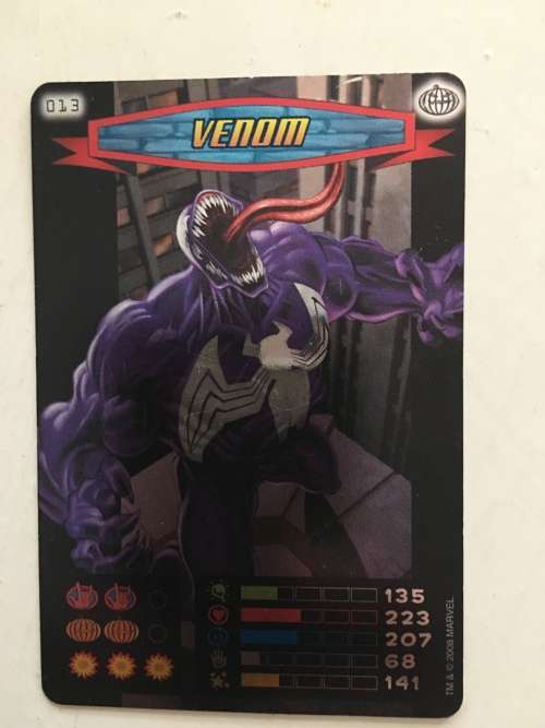 MARVEL -SPIDER-MAN HEROES & VILLIANS - VENOM - FOIL CARD