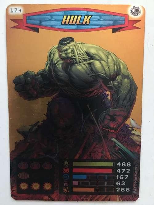 MARVEL -SPIDER-MAN HEROES & VILLIANS - HULK - FOIL CARD