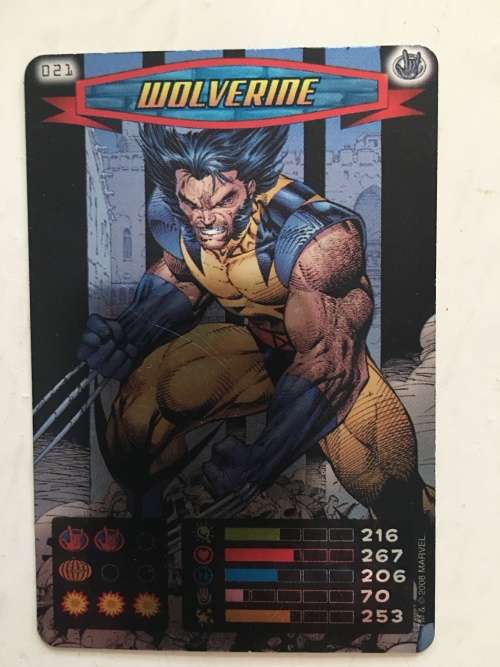 MARVEL -SPIDER-MAN HEROES & VILLIANS - WOLVERINE / FOIL CARD