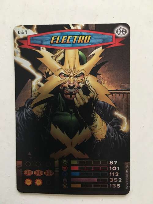 MARVEL -SPIDER-MAN HEROES & VILLIANS - ELECTRO / FOIL CARD
