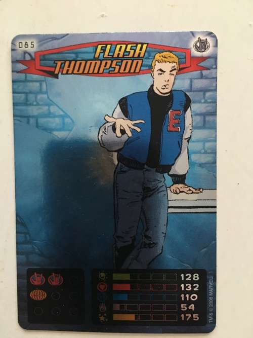 MARVEL -SPIDER-MAN HEROES & VILLIANS - FLASH THOMPSON / FOIL CARD