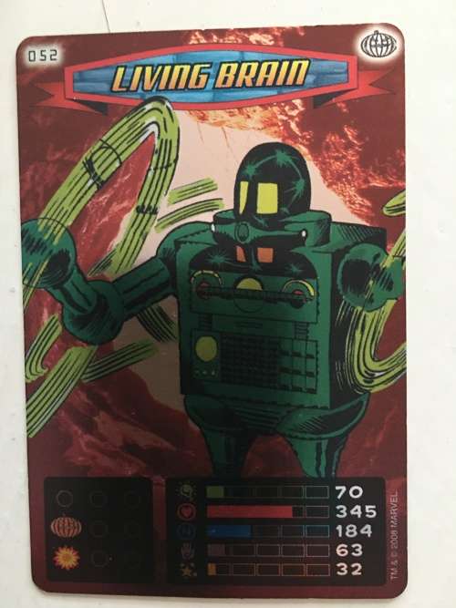 MARVEL -SPIDER-MAN HEROES & VILLIANS - LIVING BRAIN / FOIL CARD