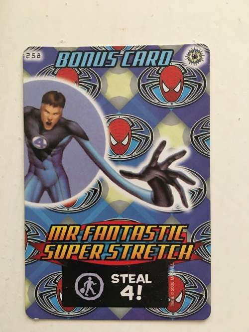 MARVEL -SPIDER-MAN HEROES & VILLIANS - BONUS CARD - MR. FANTASTIC